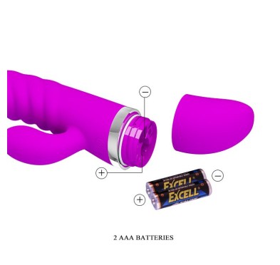 Sex wibrator ze stymulatorem łechtaczki 7tryb 18cm